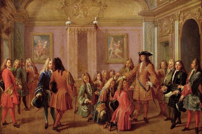 Eerste promotie van de Orde van Sint Lodewijk, 10 mei 1693 door Francois Marot
